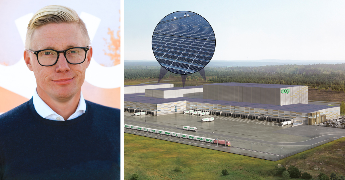 Dubbel grön hållbarhetssatsning: Soltech bygger 6,1 MW stor solcellsanläggning åt Coop Sverige i Eskilstuna