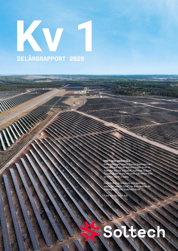 Soltech Energy Sweden (publ) interim report for the period January ...