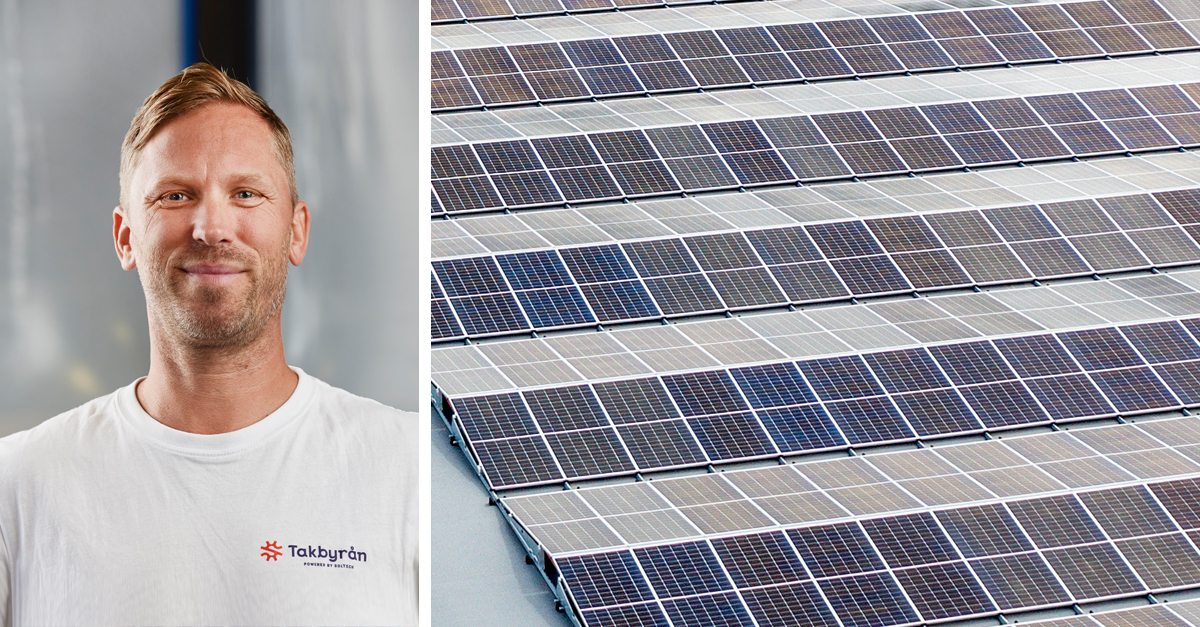 Soltech company Takbyrån's solar transformation successful – largest installation to date