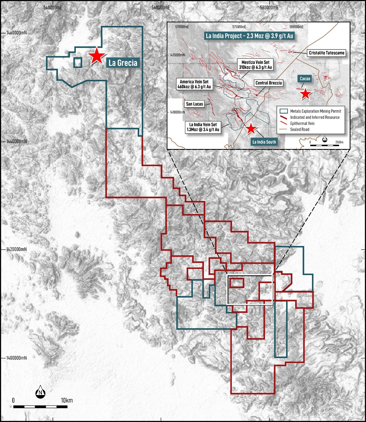 The diagram shows a detailed geological map with various mineral veins, including gold and copper deposits, and their respective locations, measurements, and estimated resources.
AI-generated content may be incorrect.