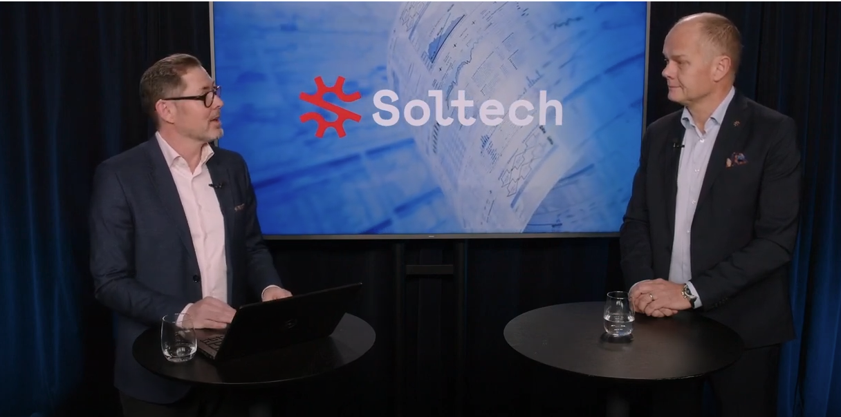 Soltech Energys vd, Stefan Ölander, kommenterar rapporten för tredje kvartalet 2023 hos Nyhetsbyrån Direkt