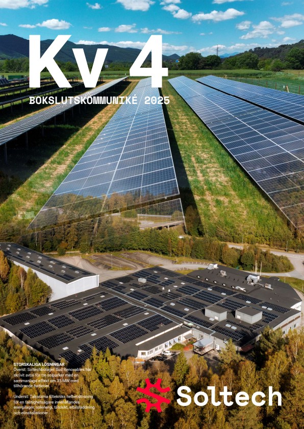 Soltech Energy Sweden (publ) Year-end report 2025 | Soltech Energy – Vi ...