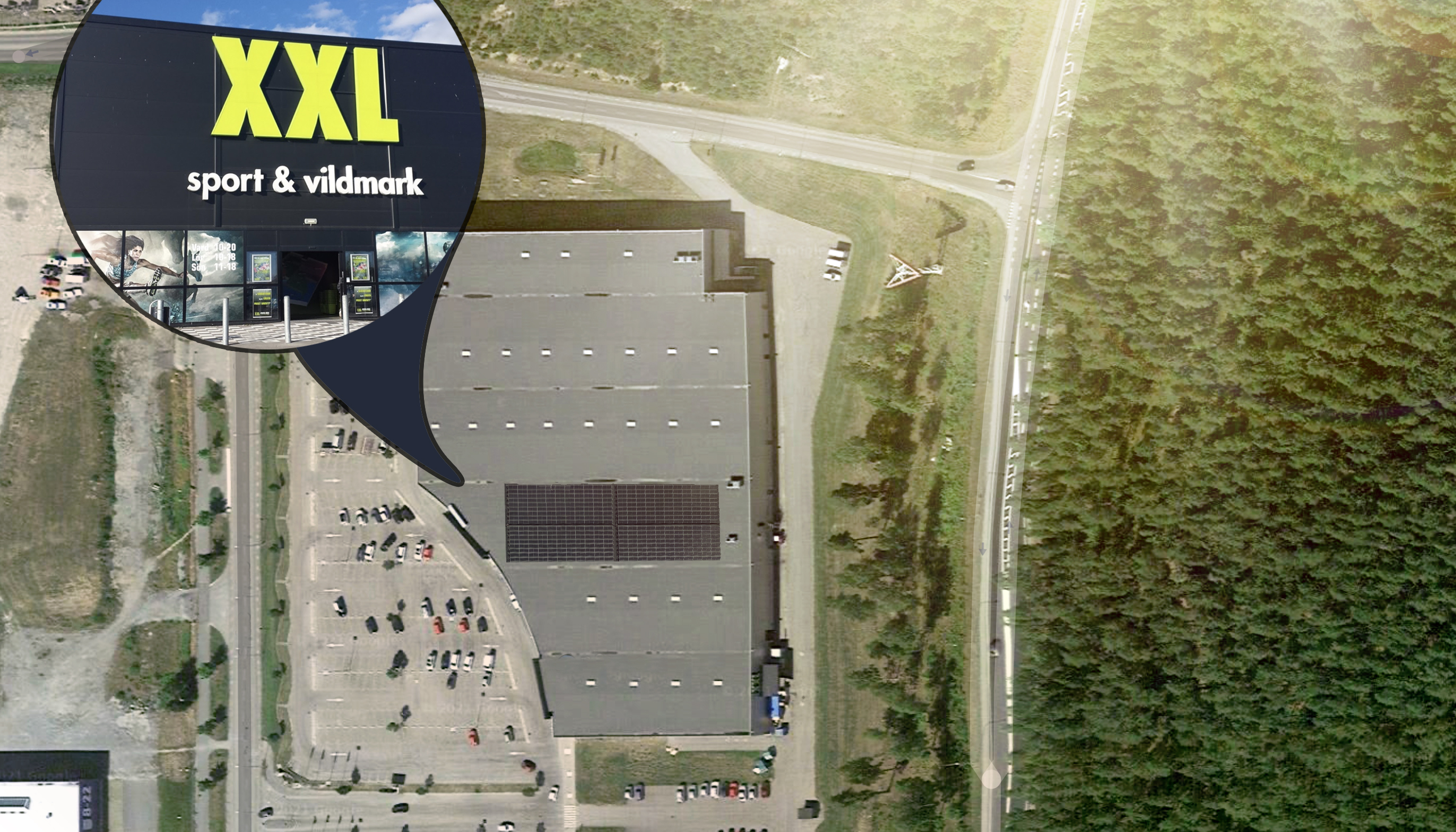 Soltech bygger 2 000 m2 stor solcellsanläggning åt XXL i Örebro