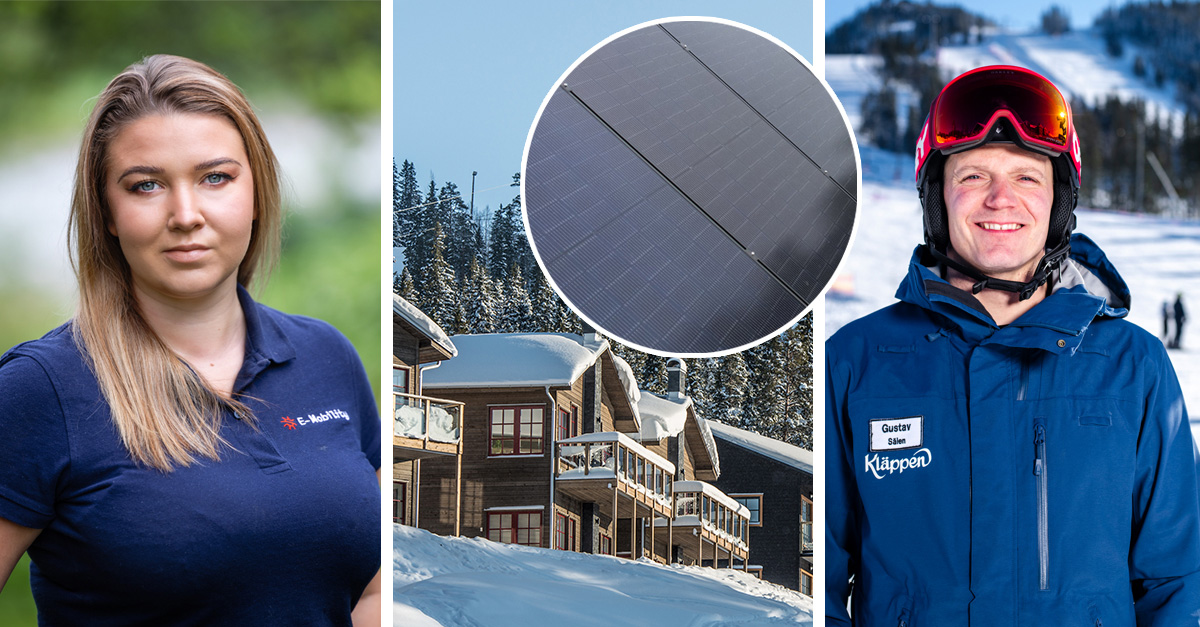 Solar energy and charging points - E-Mobility will help Kläppen Ski Resort become fossil-free by 2030
