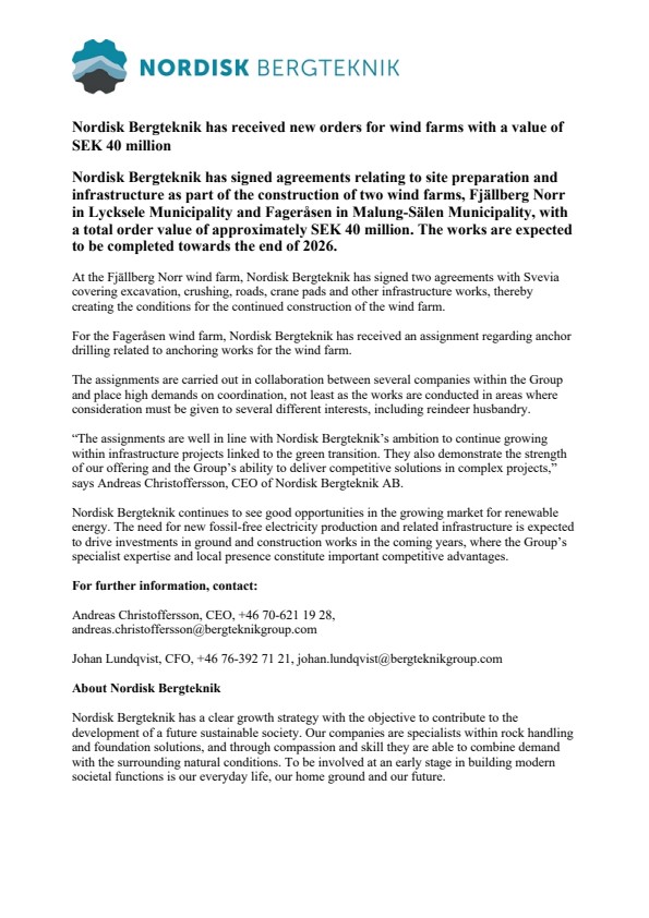 nordisk bergteknik has received new orders for wind farms with a value of sek 40 million.pdf?url=https%3A%2F%2Fmb.cision.com%2FMain%2F18649%2F4359387%2F4140496